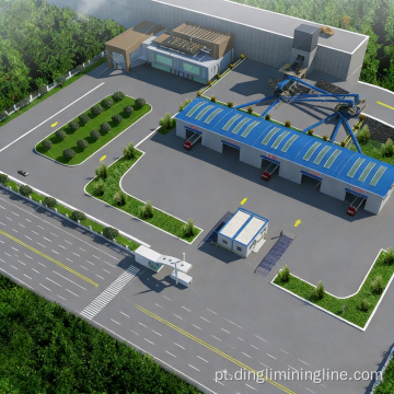 Linha de produção de calcário de 300 TPH